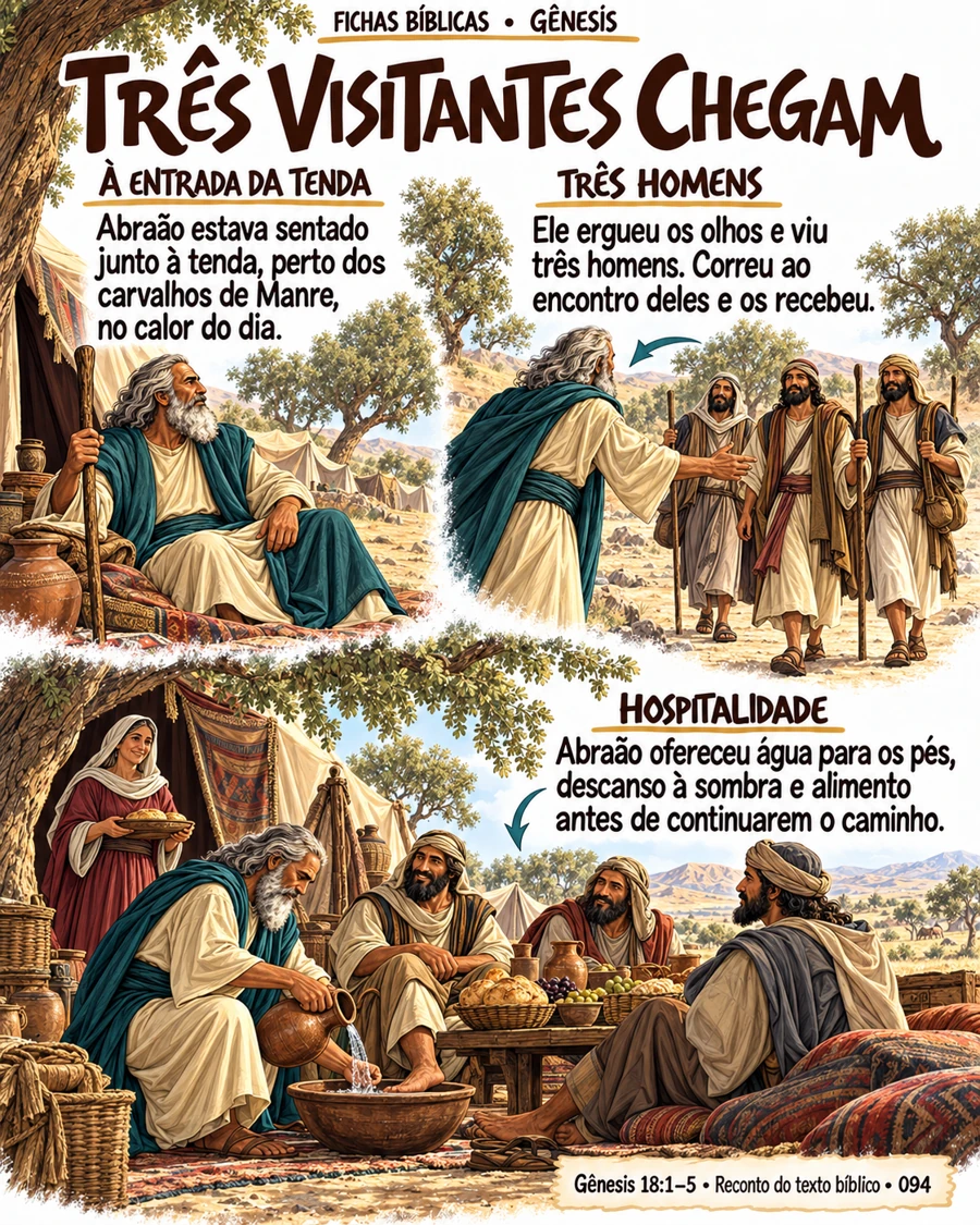 Ficha 94: TRÊS VISITANTES CHEGAM