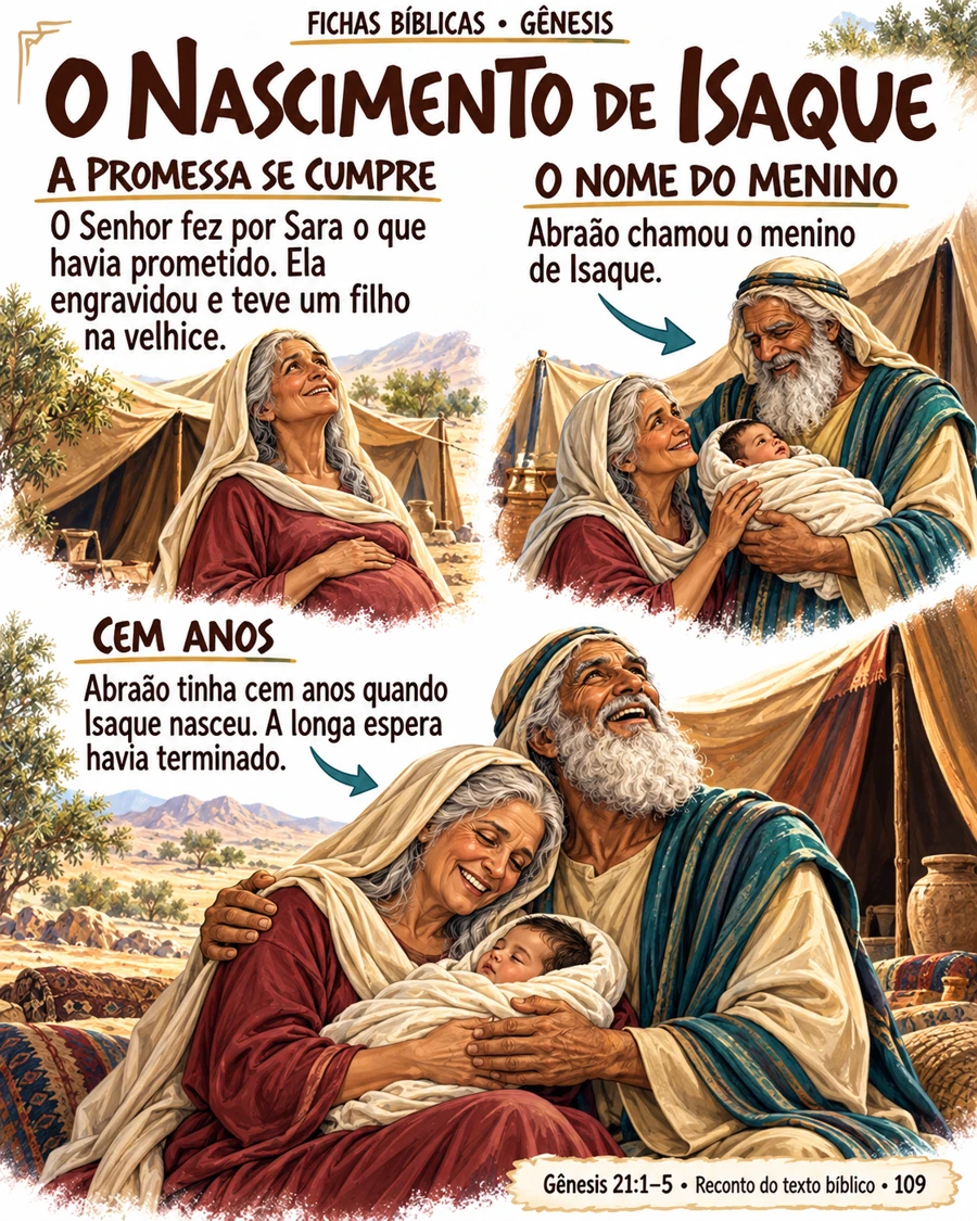 Ficha 109: O NASCIMENTO DE ISAQUE