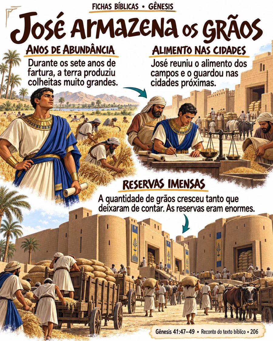 Ficha 206: José armazena os grãos